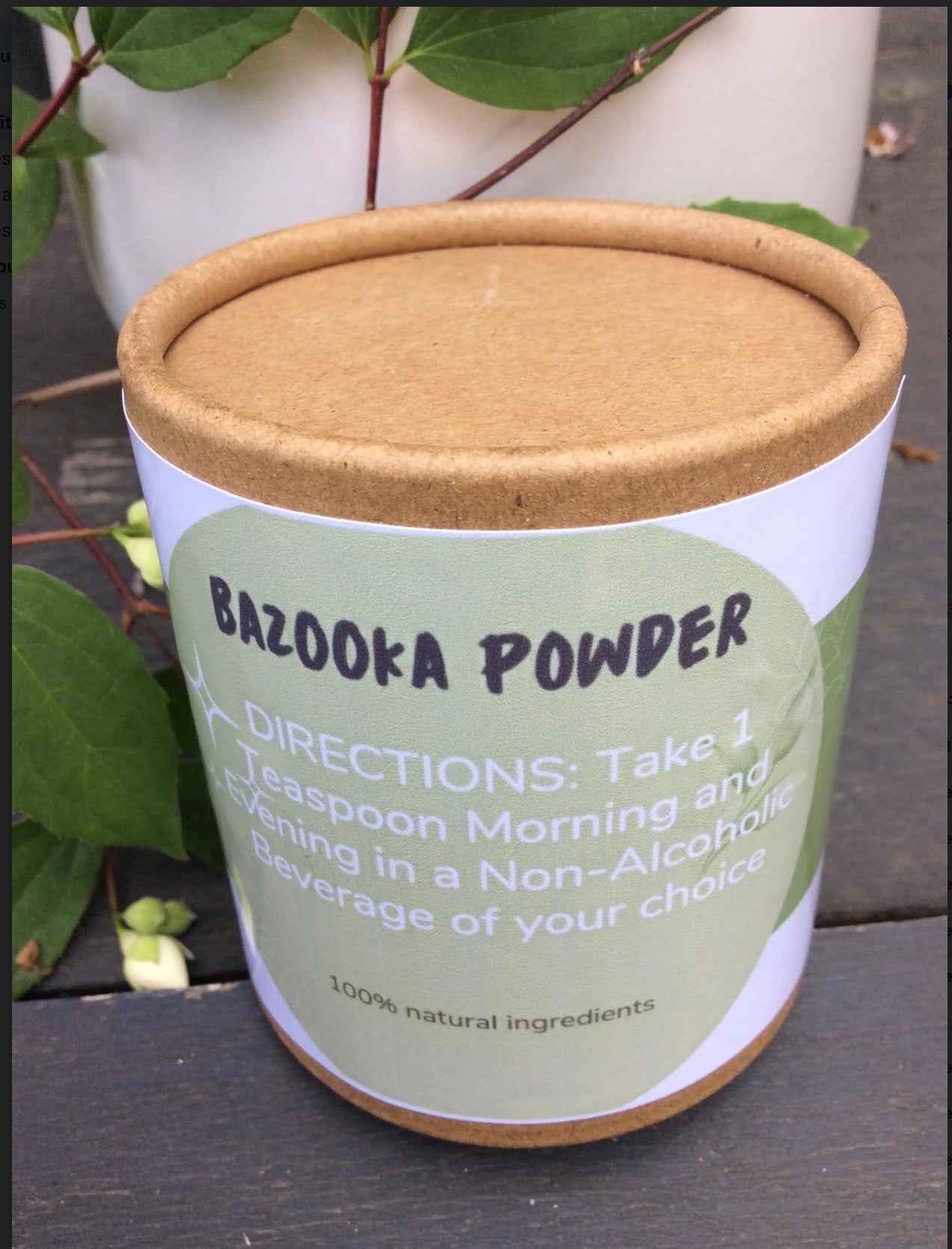 POUDRE BAZOOKA / BAZOOKA POWDER 100% INGRÉDIENTS NATUREL