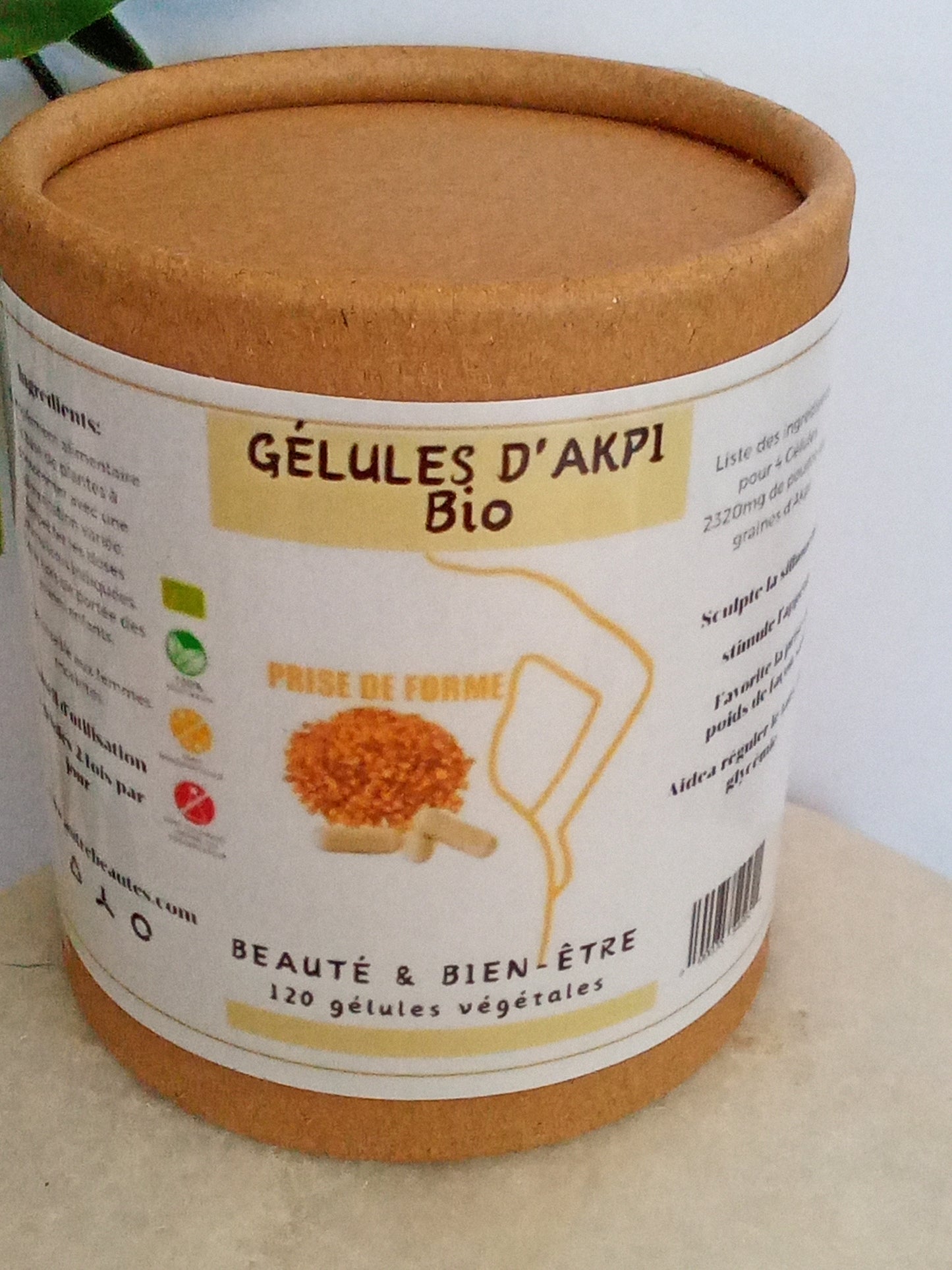 Kit Gélules et d'Akpi-Huile pour Grossir la Poitrine- Galber les Fesses-Nourrit Protège la Peau Cheveux - 100% Naturelle