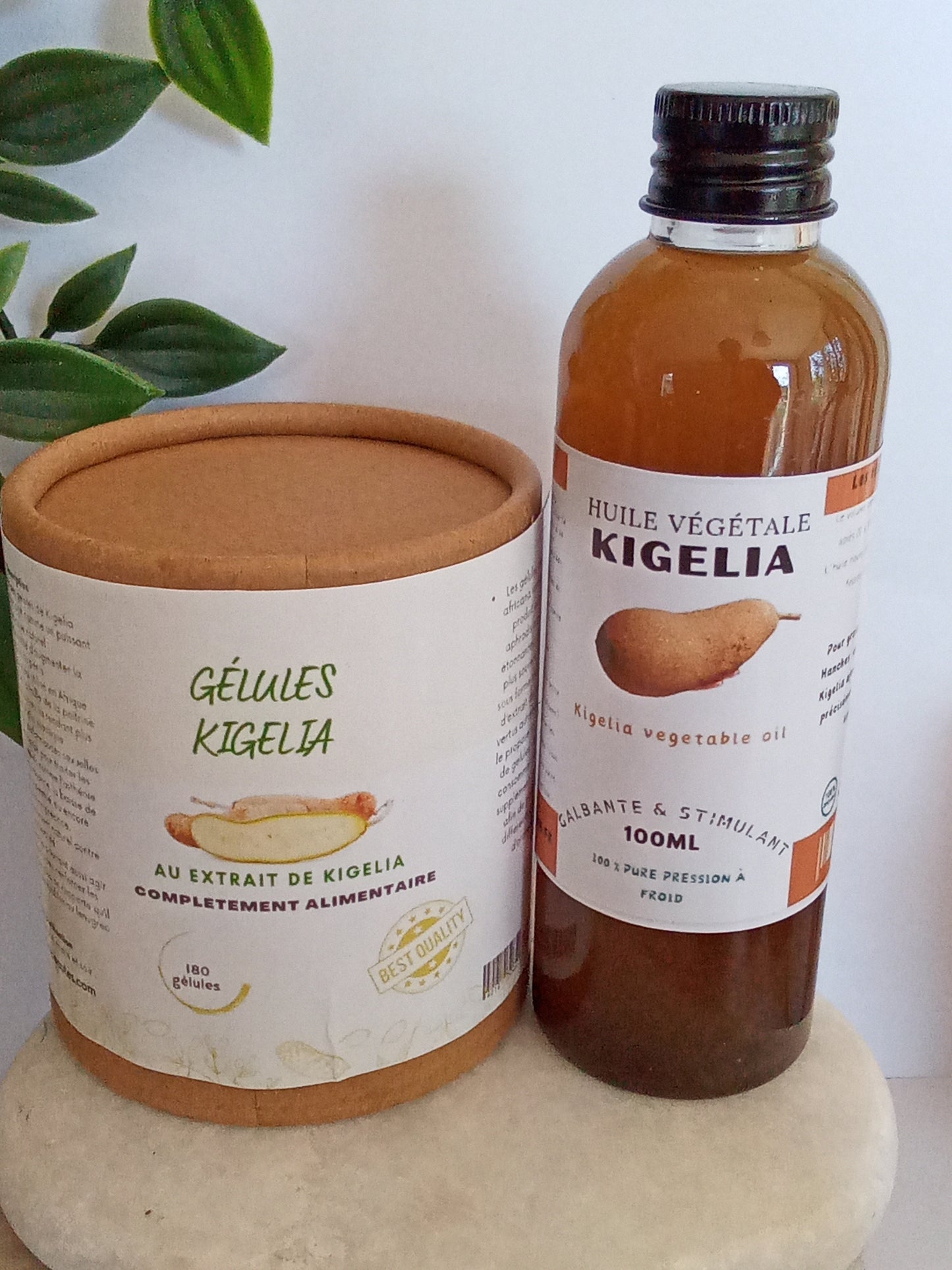 Kit Gélules+ Huile pour Grossir le Fessier-Hanches-Poitrine -penis Kigelia Africana