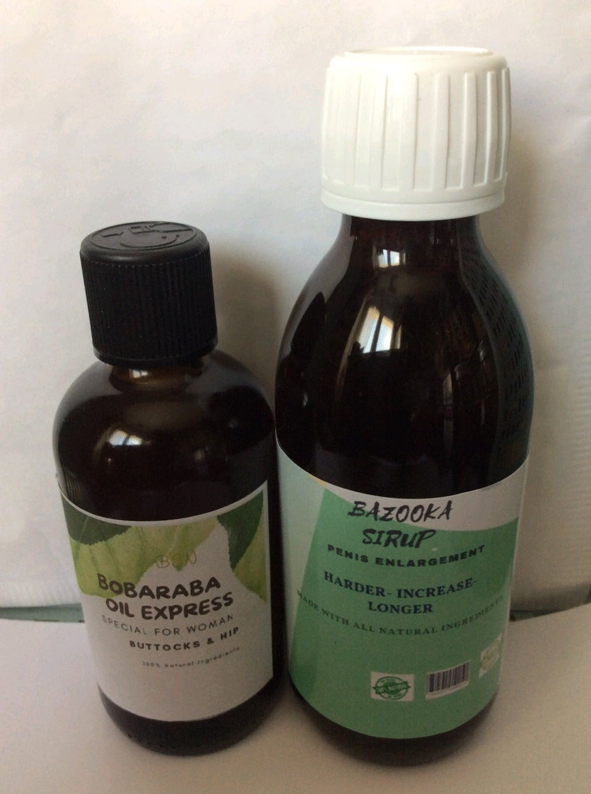 KIT SIROP HUILE & CRÈME BAZOUKA EXPRESS 100% INGRÉDIENTS NATURELS / BAZOUKA EXPRESS SYRUP AND CREAM KIT 100% NATURAL INGREDIENTS