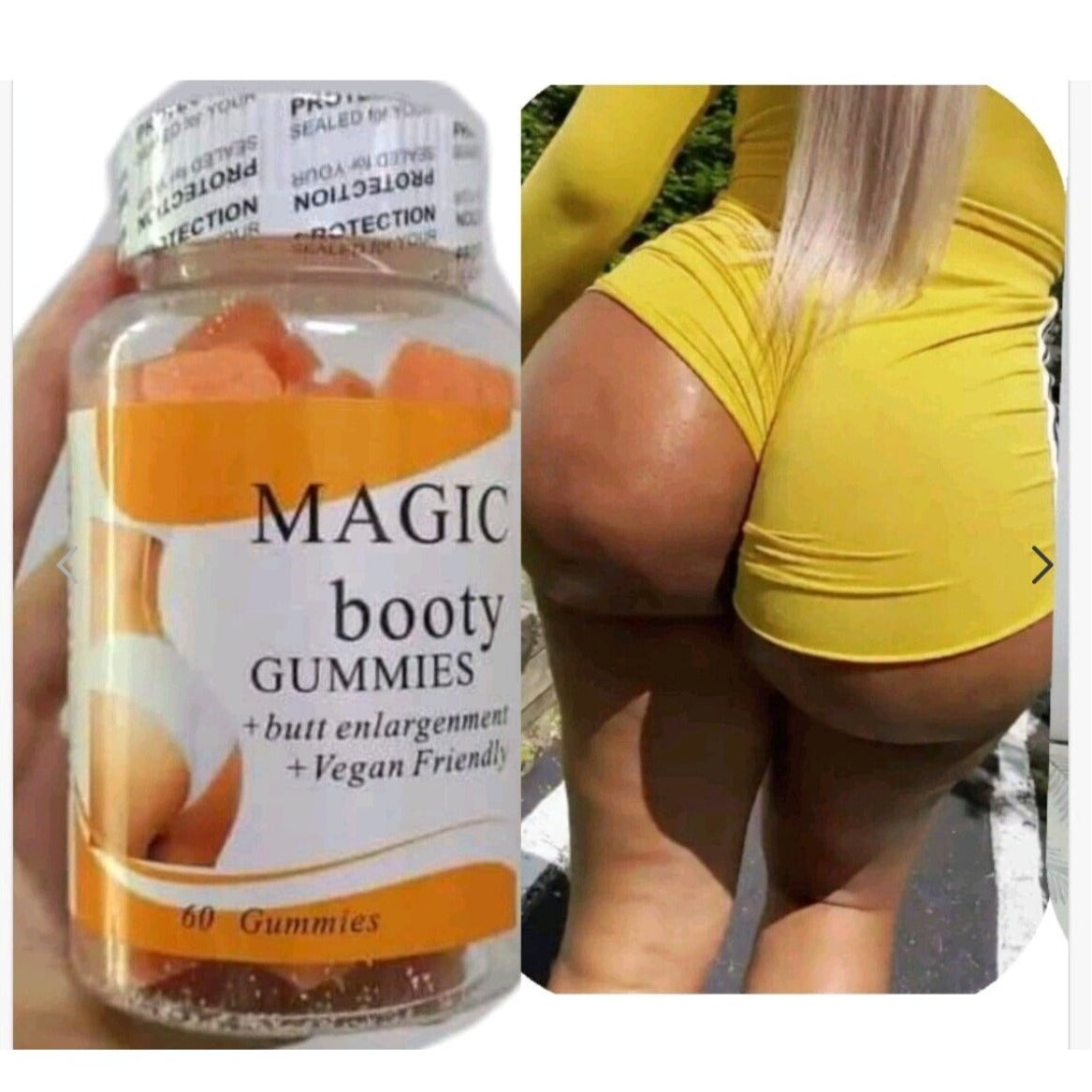 MAGIC BOOTY GUMMIES +BUTT ENLARGEMENT BOBARABA