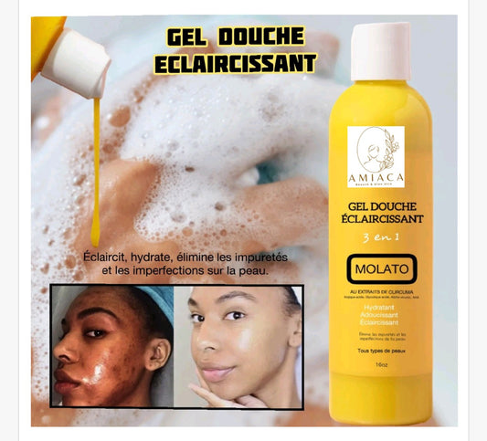 GEL DOUCHE ÉCLAIRCISSANT MOLATO AU CURCUMA