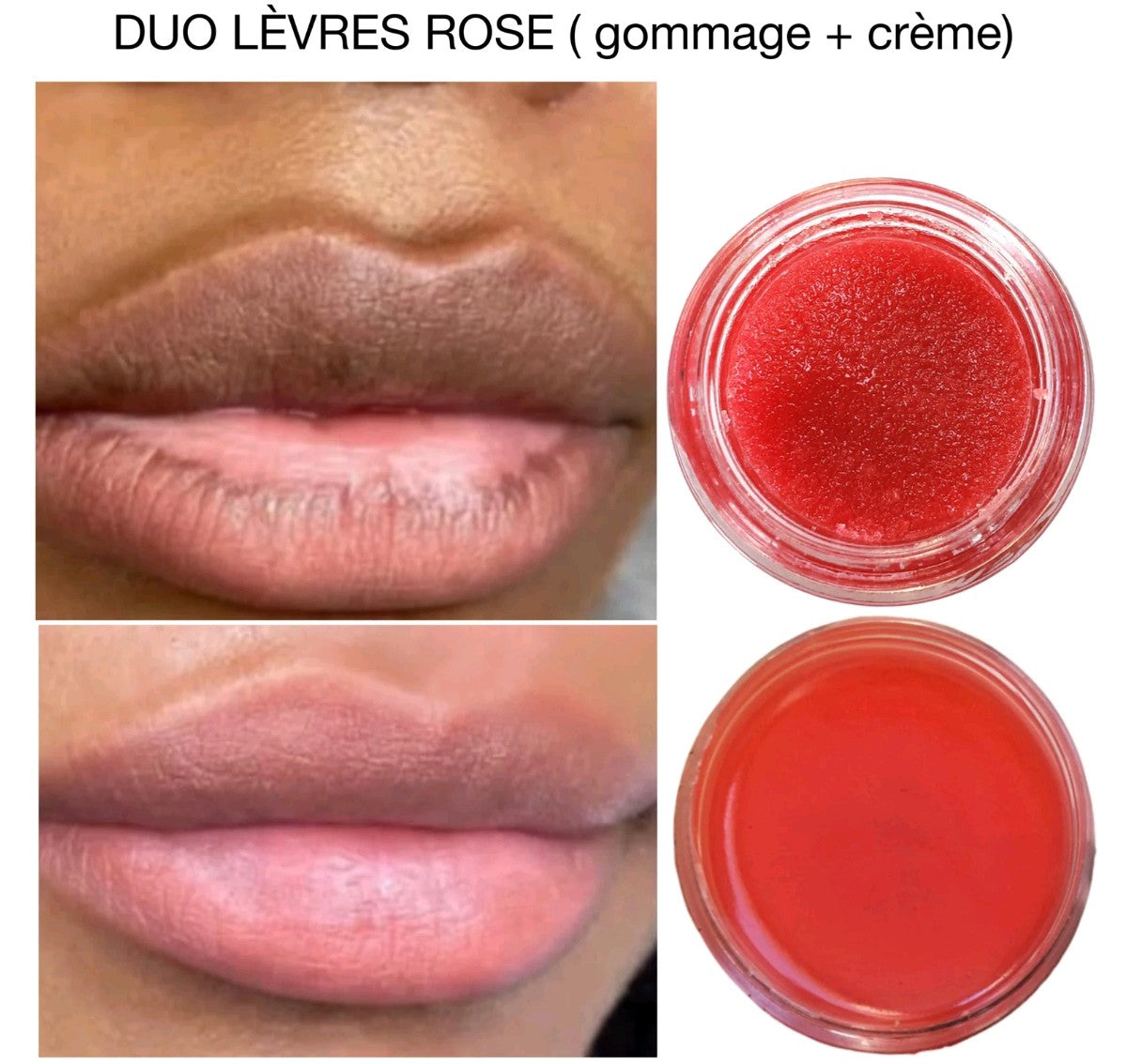 DUO pour LÈVRE ROSE GOMMAGE ET SOINS