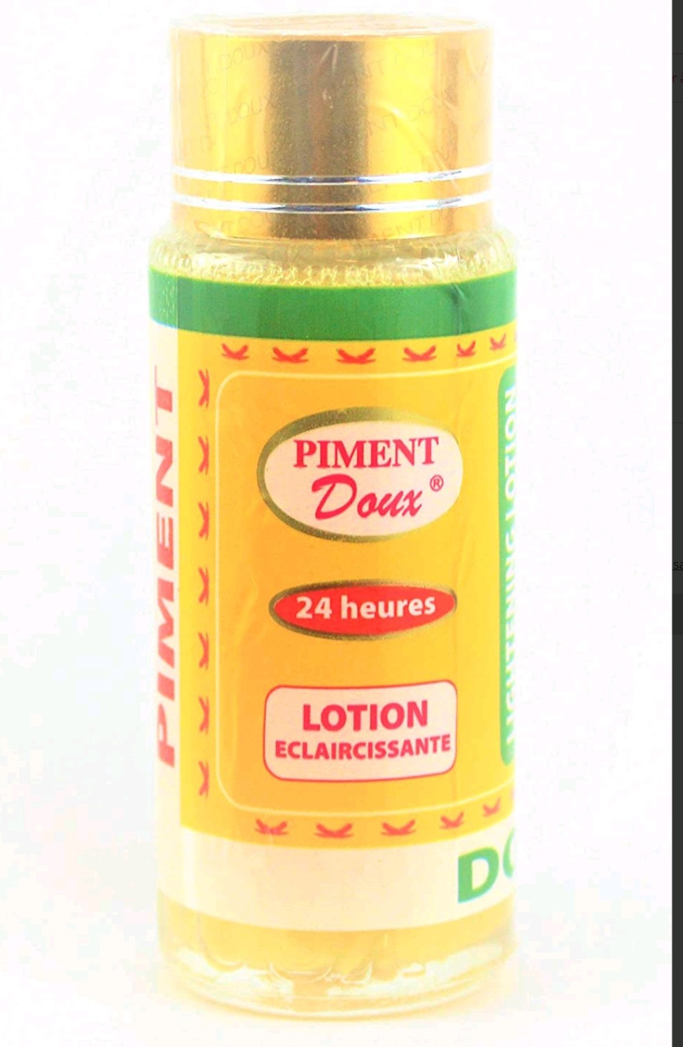 LOTION ÉCLAIRCISSANT INTENSE Piment doux livraison gratuite en France