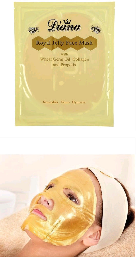 Masques visage à la Gelée Royale Propolis, Collagène DIANA Coffret de 4