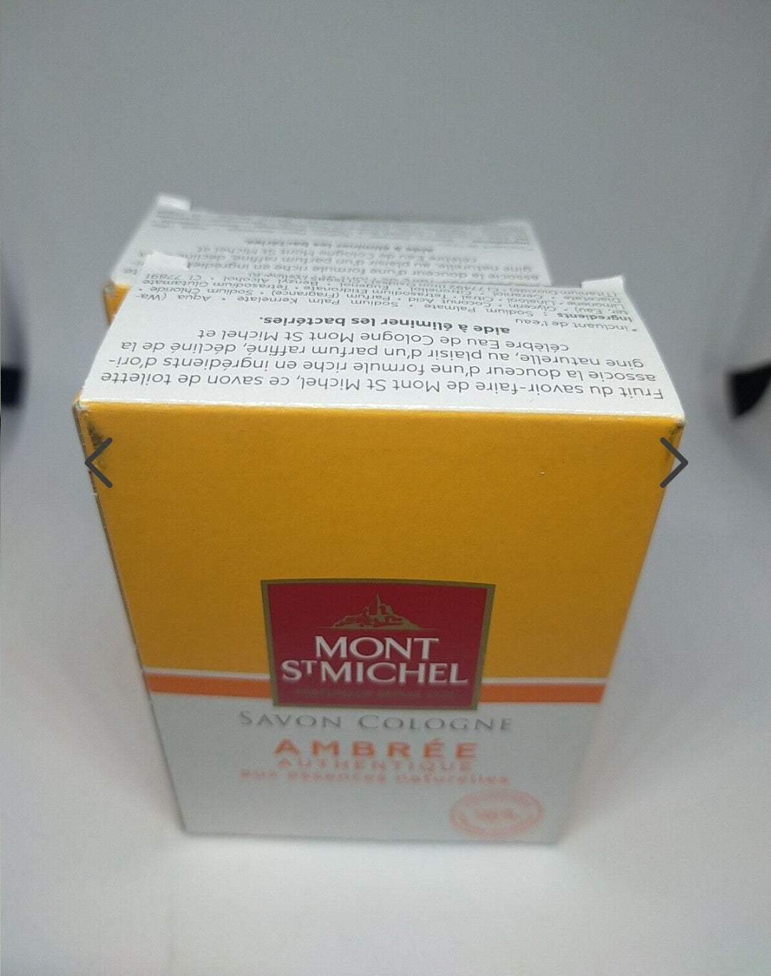 Lot de 2 Mont St Michel Savon Cologne Solide Ambrée Authentique ( 125 g x 2)