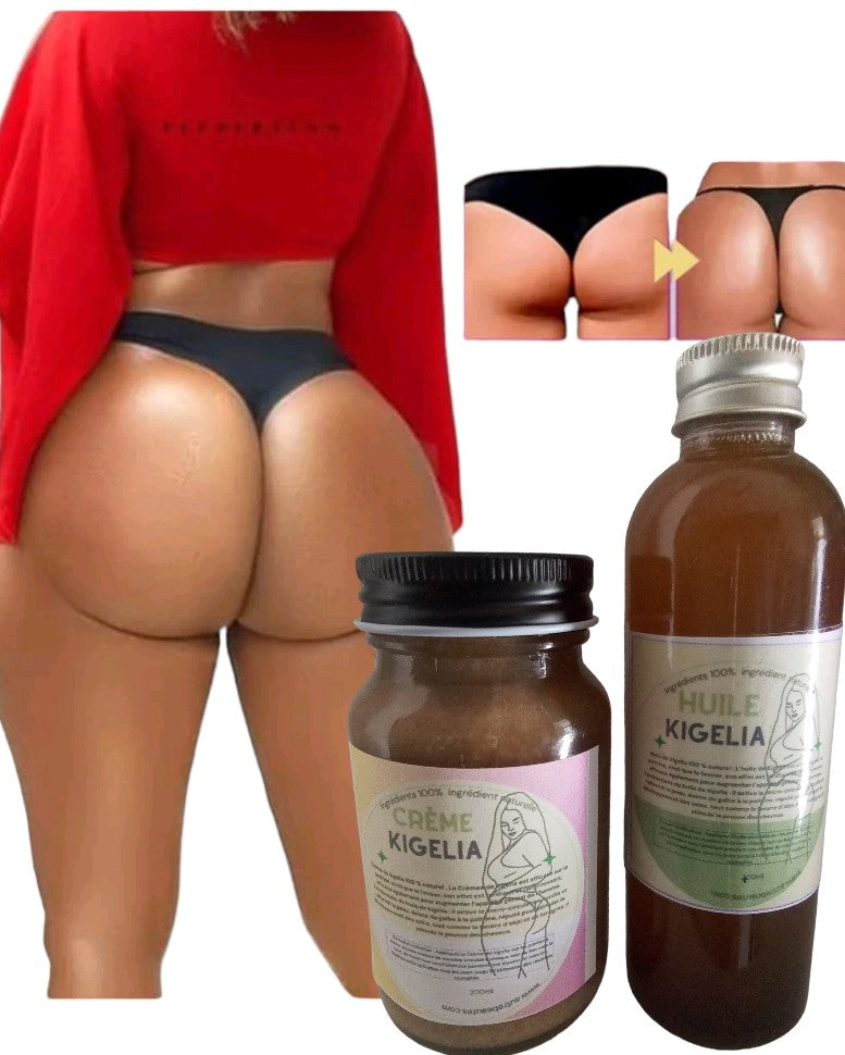 Beurre de Kigelia africana- Beurre pour Grossir les Fesses-Poitrine-Hanches-Virilité Masculine-100% Naturel-100G X 2