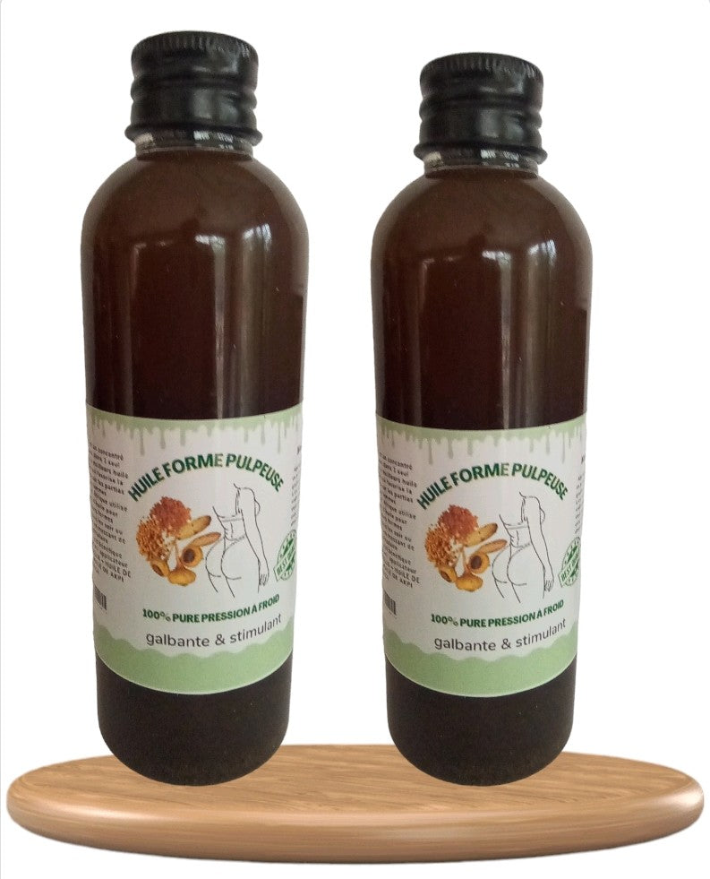 Huiles Fessiers Courbes Hanches & Poitrine 100%. Naturelles